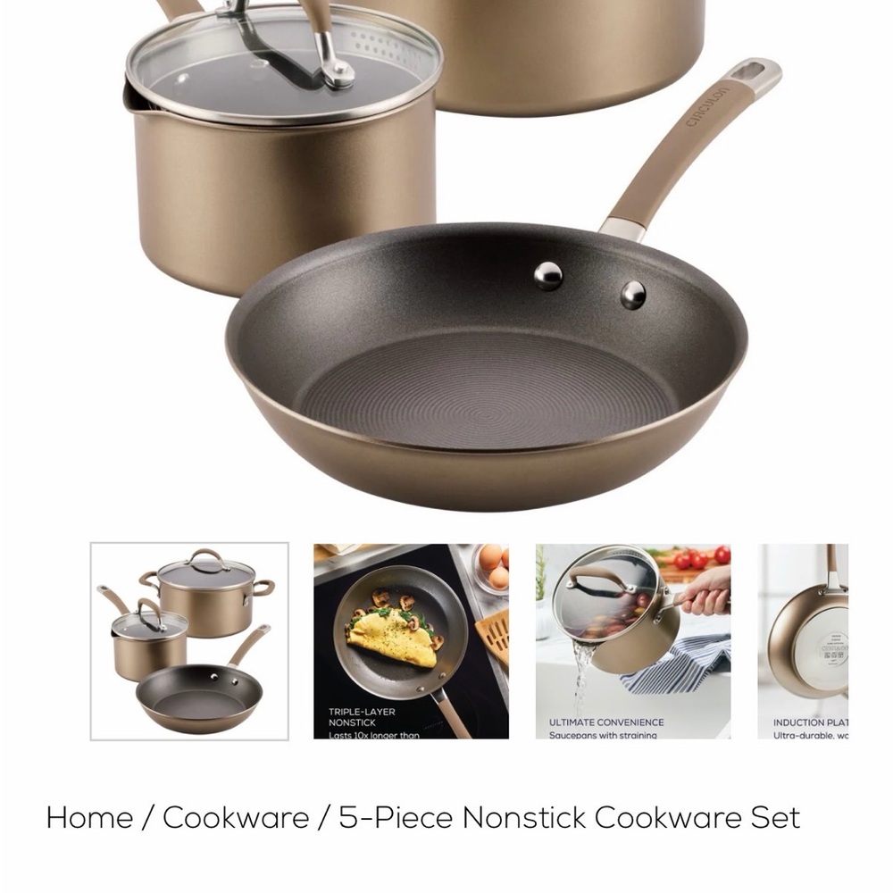 Circulon Nonstick Cookware Set - Bronze